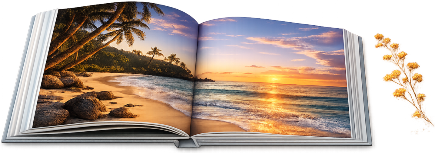 Open photo book