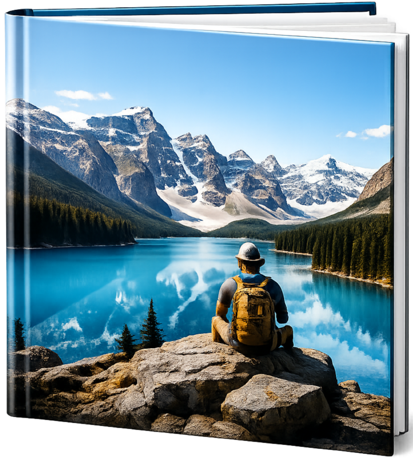 Premium square photo book