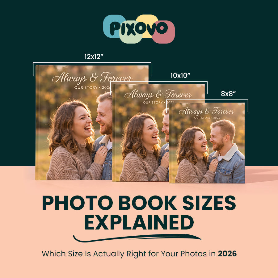 Photo Book Sizes Guide: 8x8 vs 10x10 vs 12x12 Explained